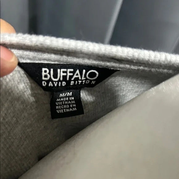 Buffalo David Bitton Light Gray Short Sleeve Tee - Picture 2 of 2